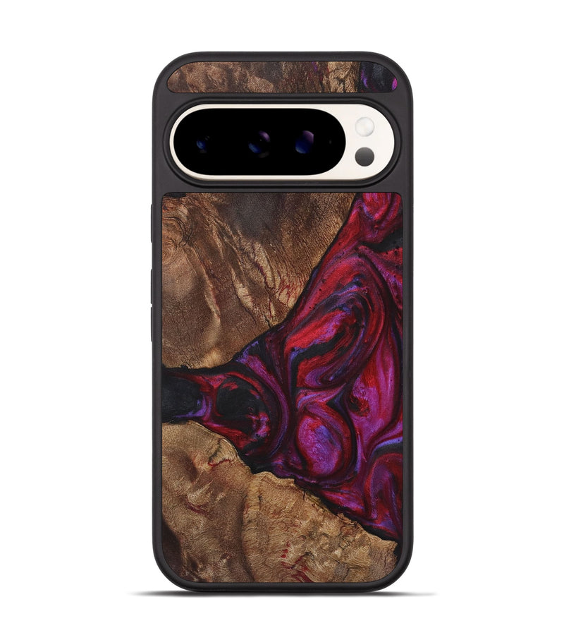 Pixel 9 Pro Wood+Resin Phone Case - Jamie (Red, 720189)