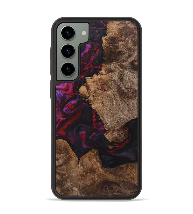 Galaxy S23 Plus Wood+Resin Phone Case - Kaitlyn (Red, 720191)