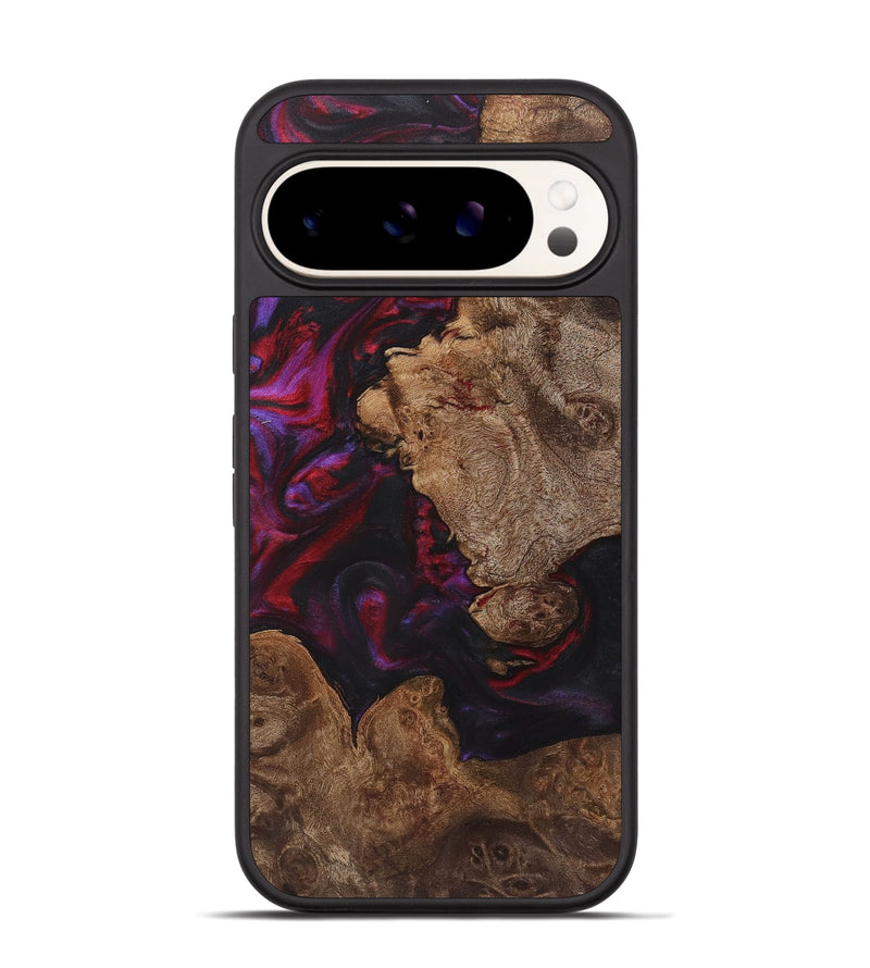 Pixel 9 Pro Wood+Resin Phone Case - Kaitlyn (Red, 720191)