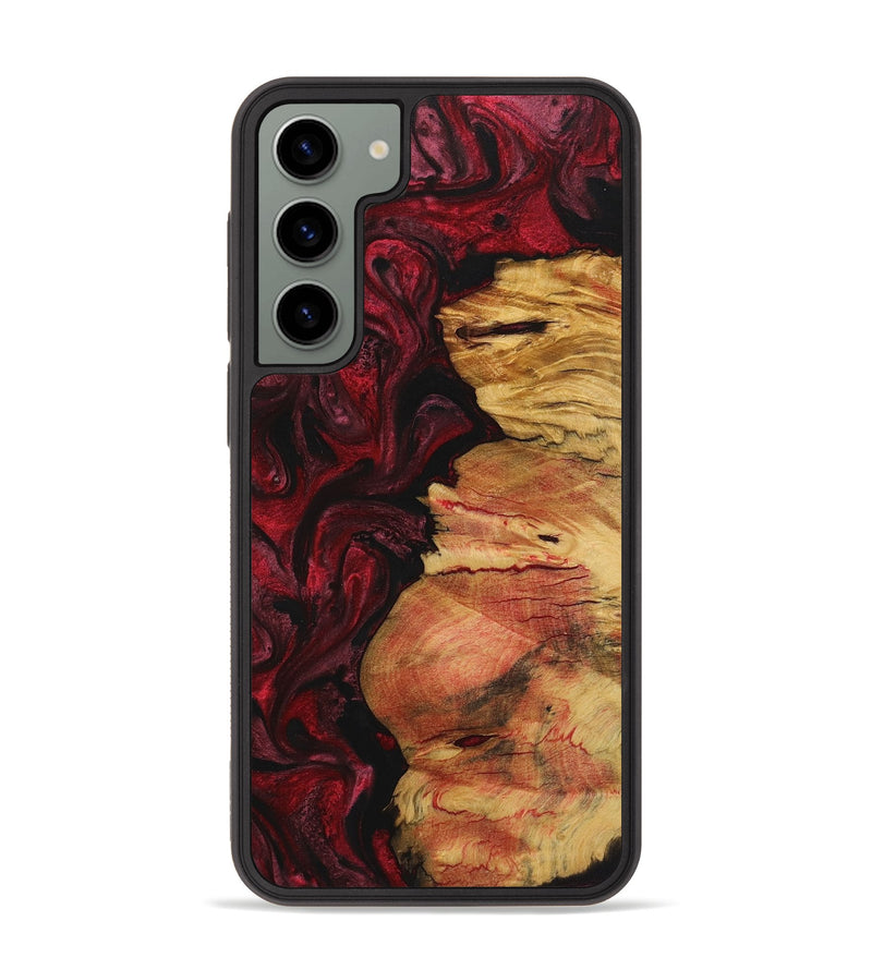 Galaxy S23 Plus Wood+Resin Phone Case - Mack (Red, 720198)