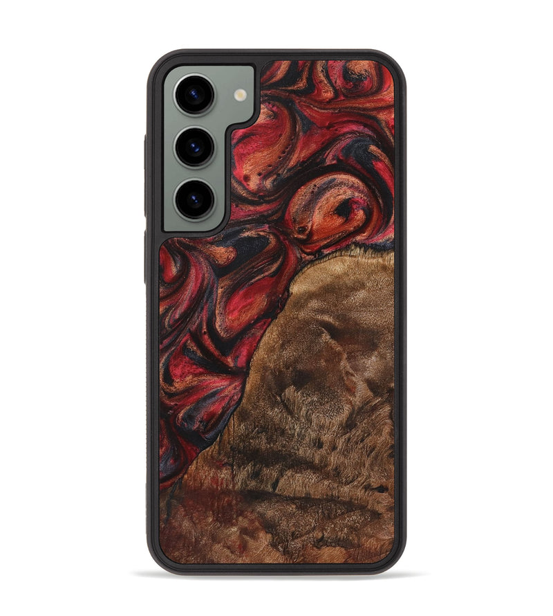 Galaxy S23 Plus Wood+Resin Phone Case - Regina (Red, 720215)