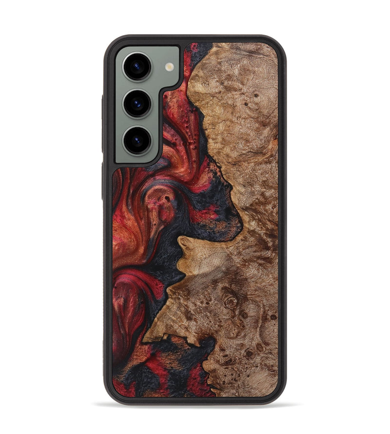 Galaxy S23 Plus Wood+Resin Phone Case - Courtney (Red, 720217)