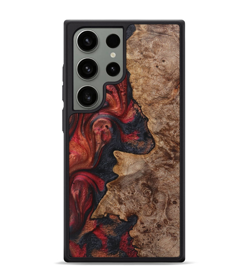 Galaxy S24 Ultra Wood+Resin Phone Case - Courtney (Red, 720217)