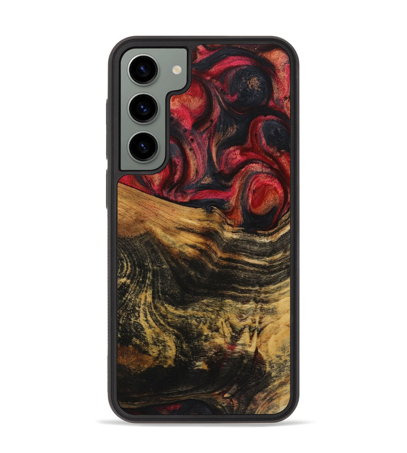 Galaxy S23 Plus Wood+Resin Phone Case - Fiona (Red, 720240)