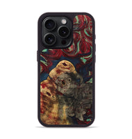 iPhone 15 Pro Wood+Resin Phone Case - Ericka (Red, 720247)