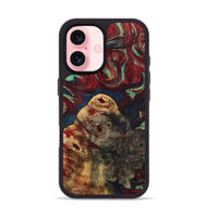 iPhone 16 Wood+Resin Phone Case - Ericka (Red, 720247)