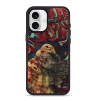 iPhone 16 Plus Wood+Resin Phone Case - Ericka (Red, 720247)