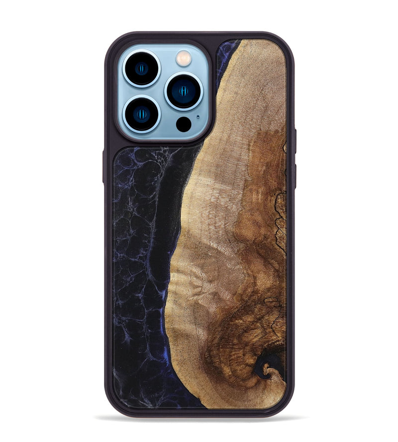 iPhone 14 Pro Max Wood+Resin Phone Case - Omar (Static, 720251)