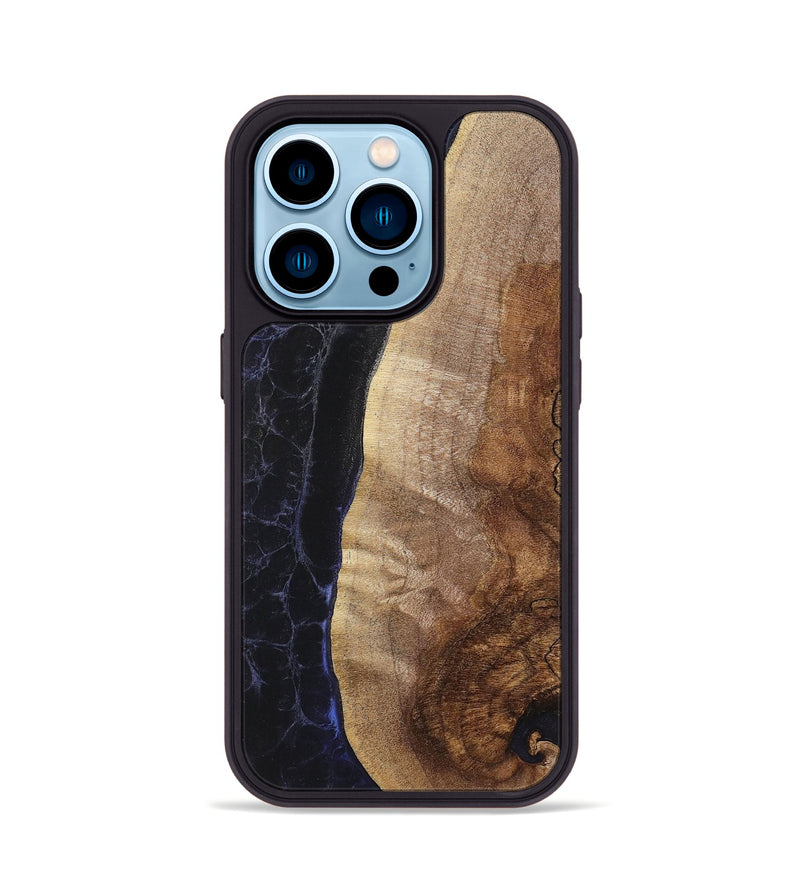 iPhone 14 Pro Wood+Resin Phone Case - Omar (Static, 720251)