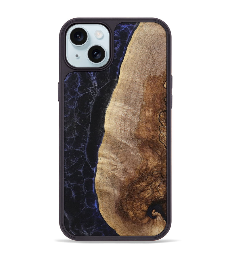 iPhone 15 Plus Wood+Resin Phone Case - Omar (Static, 720251)