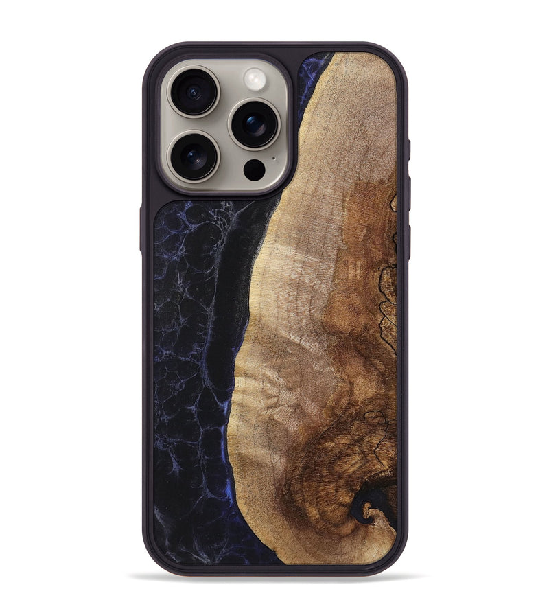 iPhone 15 Pro Max Wood+Resin Phone Case - Omar (Static, 720251)