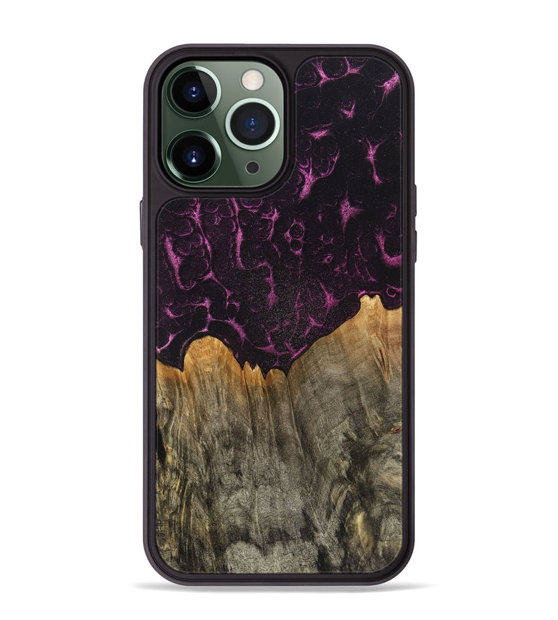 iPhone 13 Pro Max Wood+Resin Phone Case - Francine (Static, 720261)