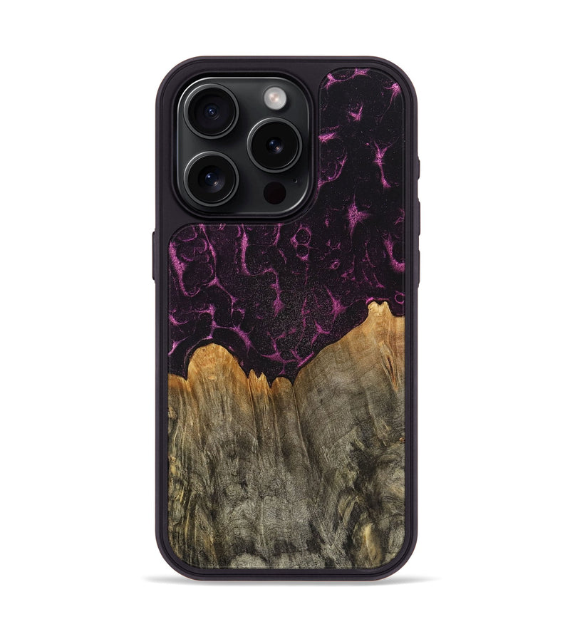 iPhone 15 Pro Wood+Resin Phone Case - Francine (Static, 720261)