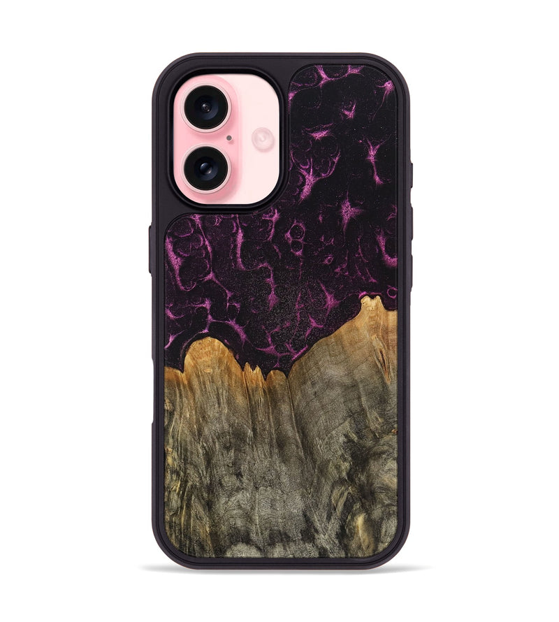 iPhone 16 Wood+Resin Phone Case - Francine (Static, 720261)