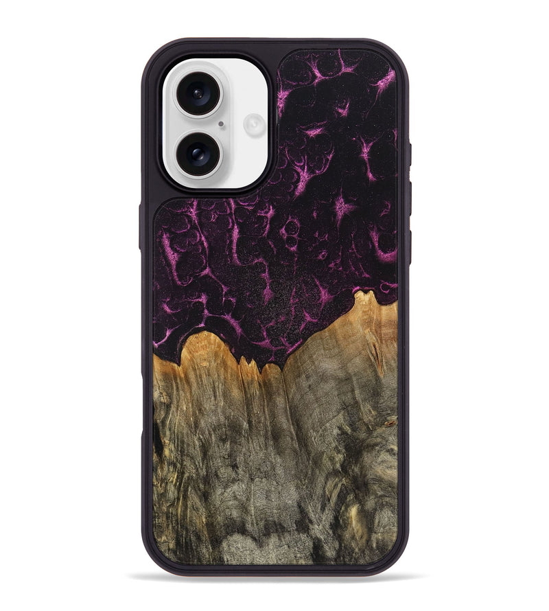 iPhone 16 Plus Wood+Resin Phone Case - Francine (Static, 720261)