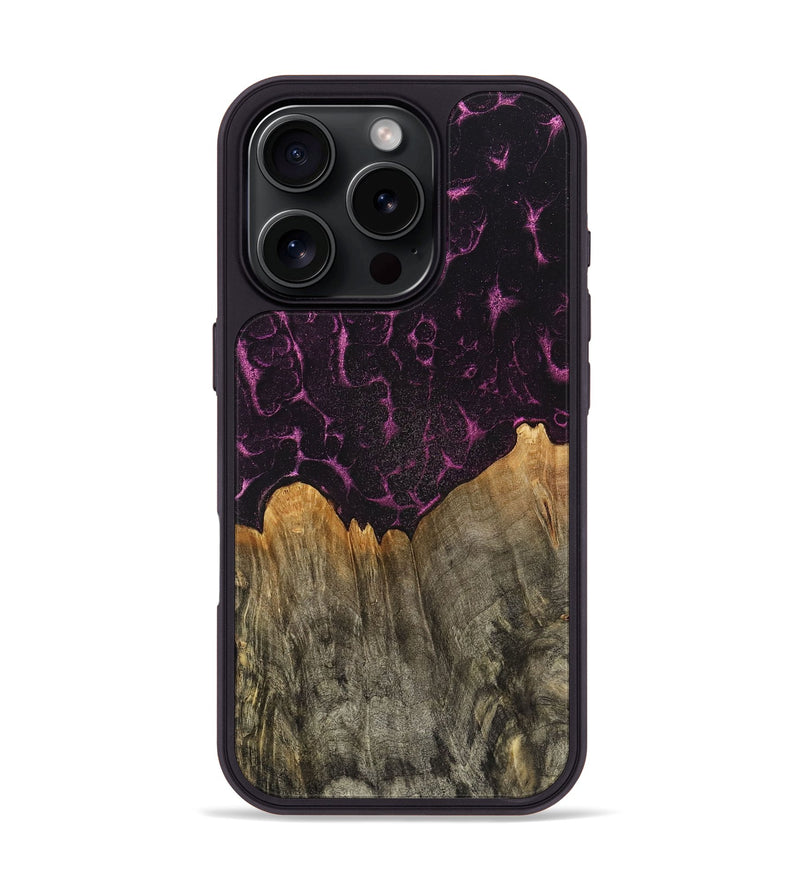 iPhone 16 Pro Wood+Resin Phone Case - Francine (Static, 720261)