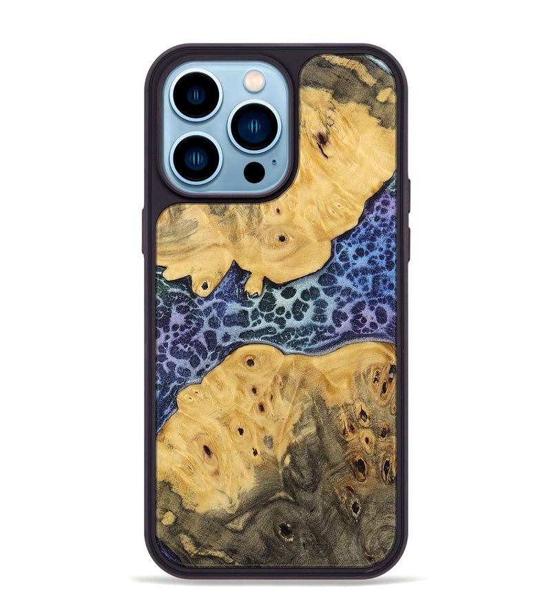 iPhone 14 Pro Max Wood+Resin Phone Case - Margot (Static, 720263)