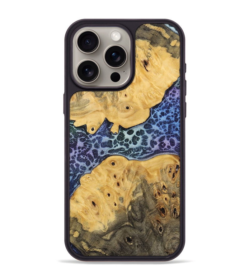 iPhone 15 Pro Max Wood+Resin Phone Case - Margot (Static, 720263)