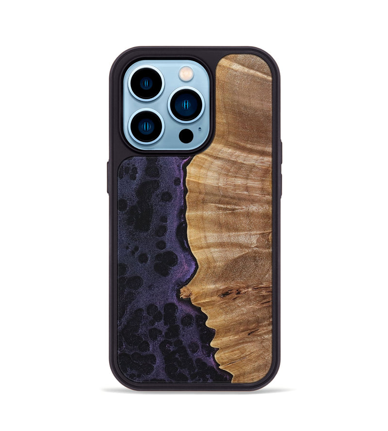 iPhone 14 Pro Wood+Resin Phone Case - Briella (Static, 720264)