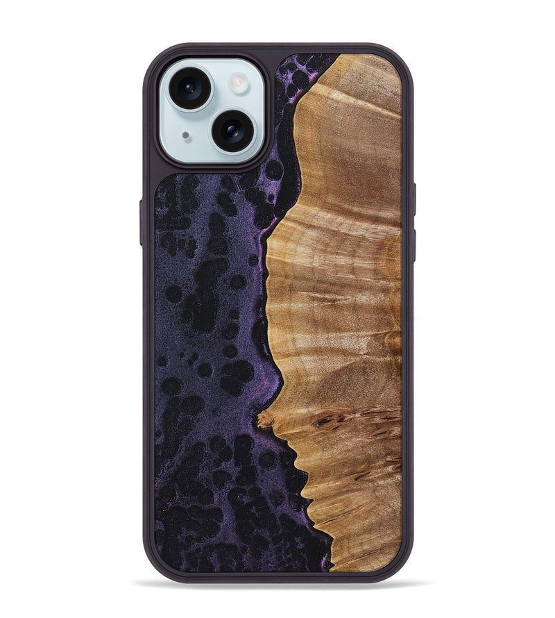 iPhone 15 Plus Wood+Resin Phone Case - Briella (Static, 720264)