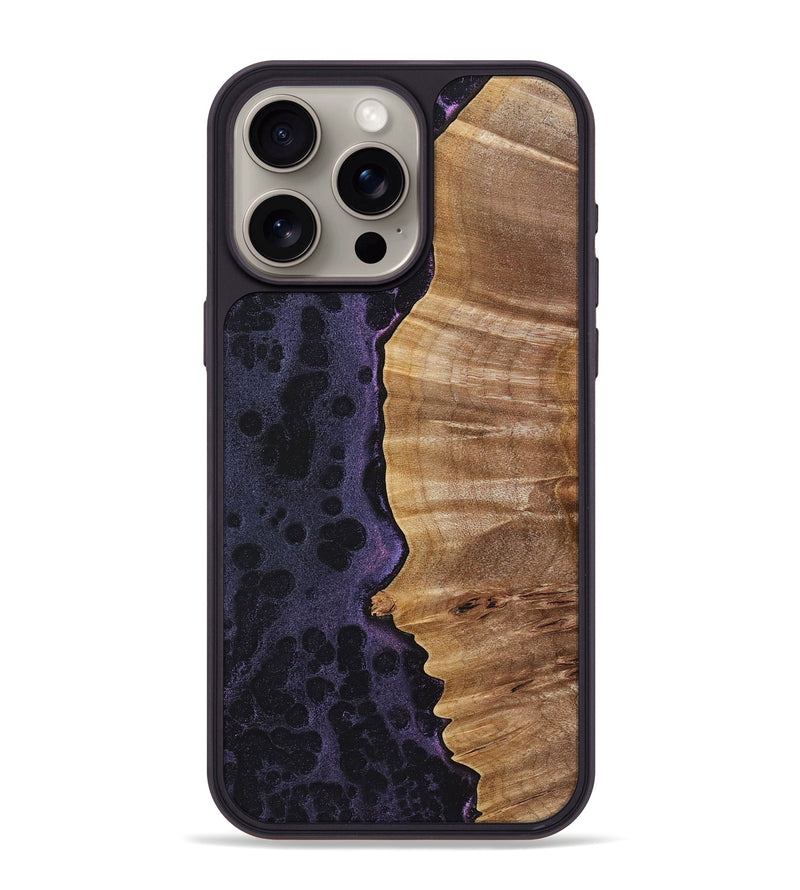 iPhone 15 Pro Max Wood+Resin Phone Case - Briella (Static, 720264)