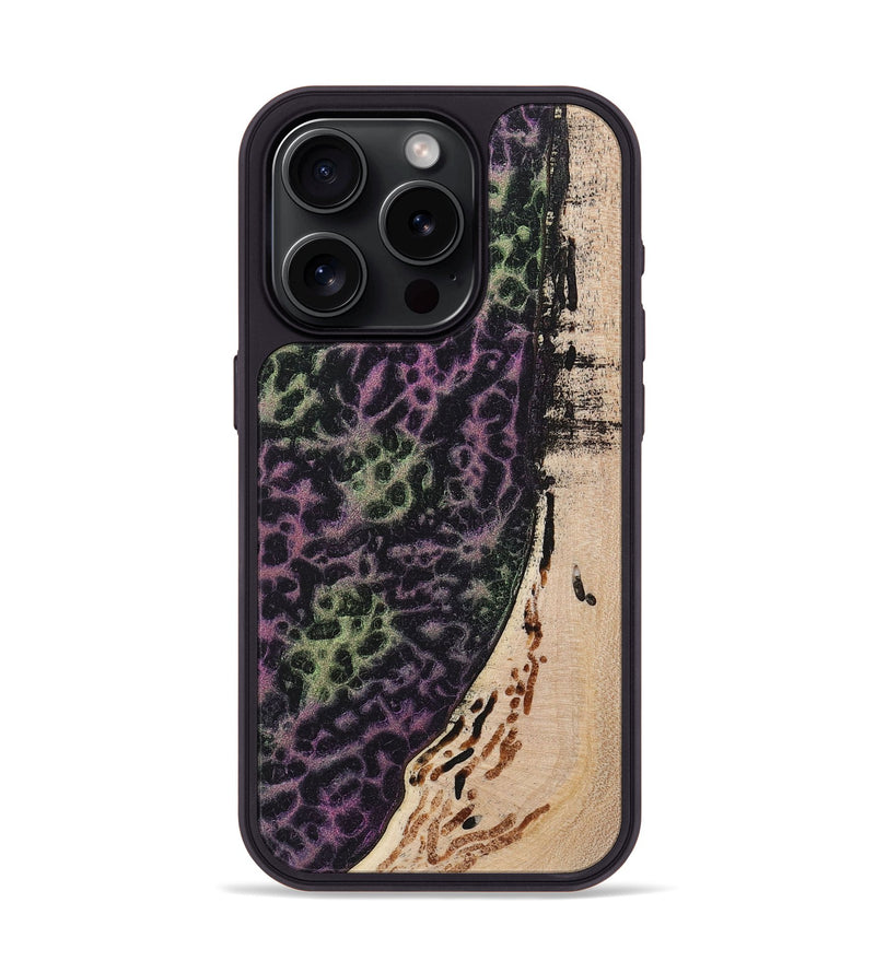 iPhone 15 Pro Wood+Resin Phone Case - Sandy (Static, 720267)