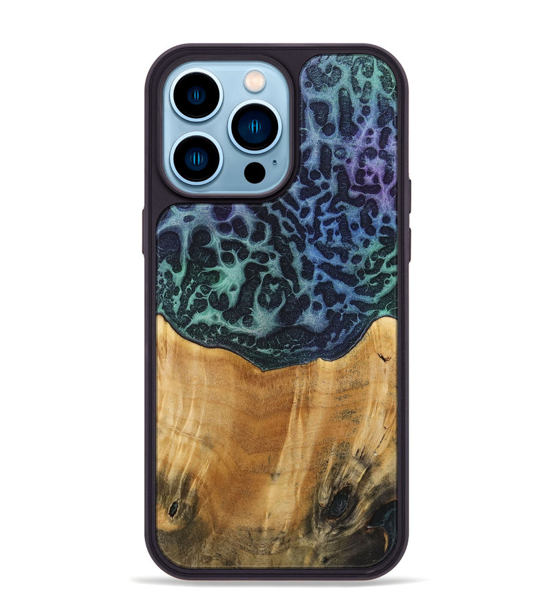 iPhone 14 Pro Max Wood+Resin Phone Case - Lois (Static, 720272)