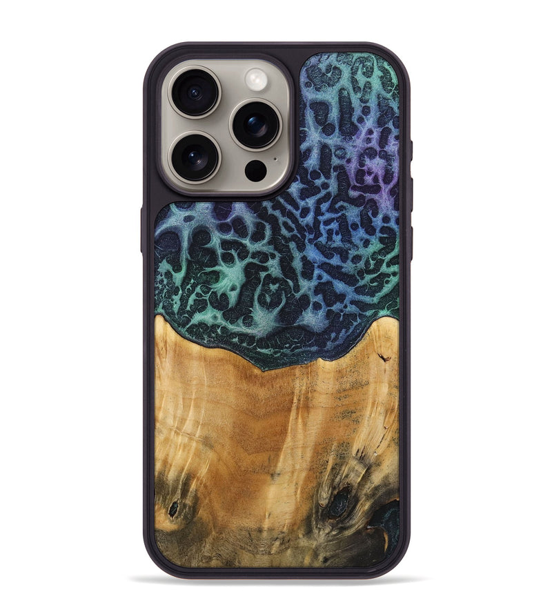 iPhone 15 Pro Max Wood+Resin Phone Case - Lois (Static, 720272)