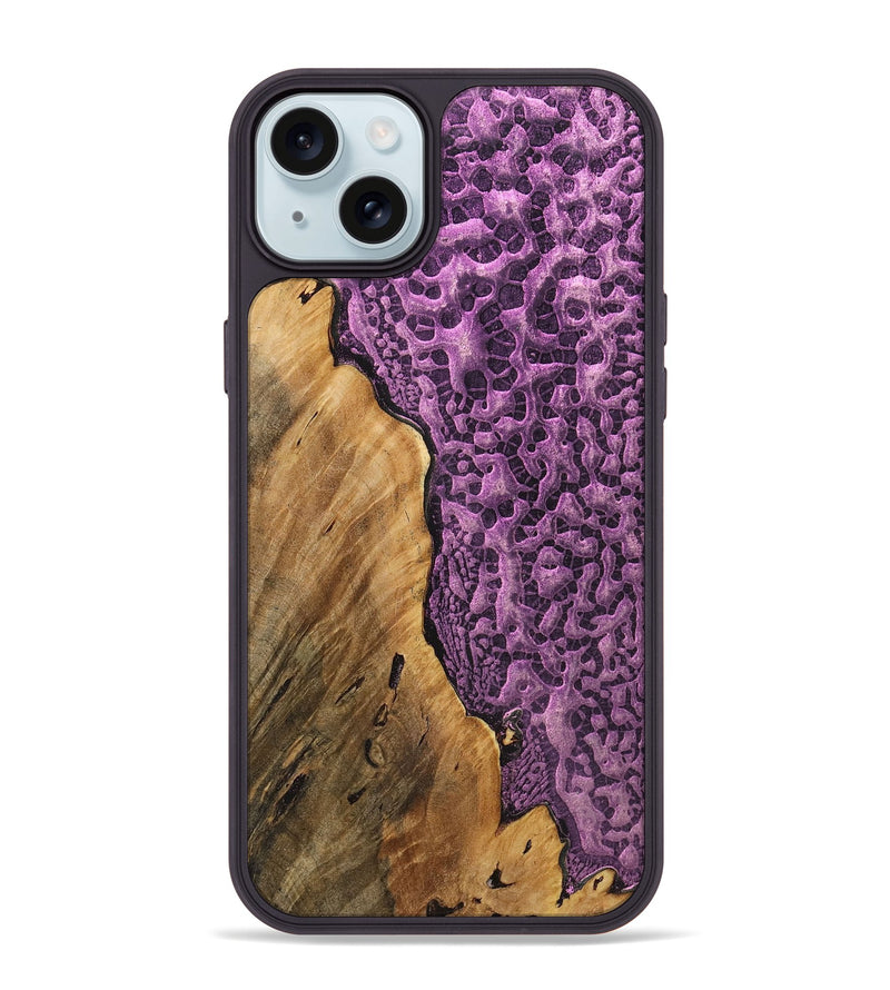 iPhone 15 Plus Wood+Resin Phone Case - Palmer (Static, 720287)