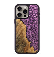 iPhone 15 Pro Max Wood+Resin Phone Case - Palmer (Static, 720287)