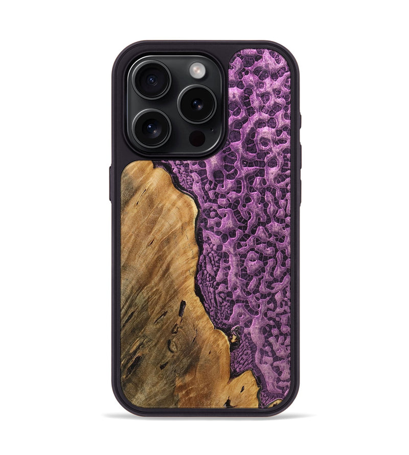 iPhone 15 Pro Wood+Resin Phone Case - Palmer (Static, 720287)