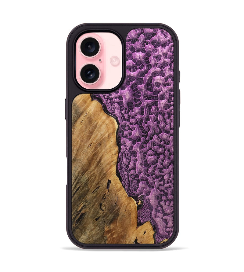 iPhone 16 Wood+Resin Phone Case - Palmer (Static, 720287)