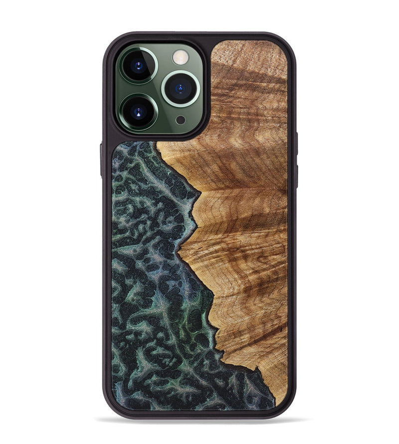 iPhone 13 Pro Max Wood+Resin Phone Case - Samuel (Static, 720290)