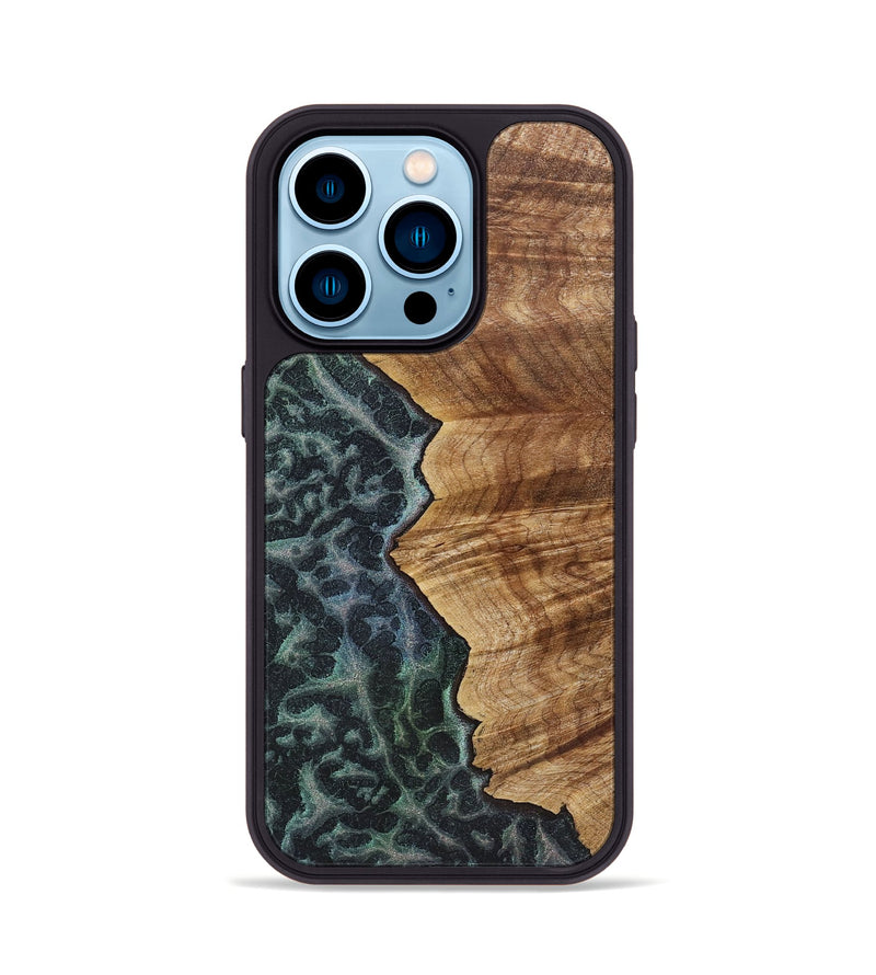 iPhone 14 Pro Wood+Resin Phone Case - Samuel (Static, 720290)