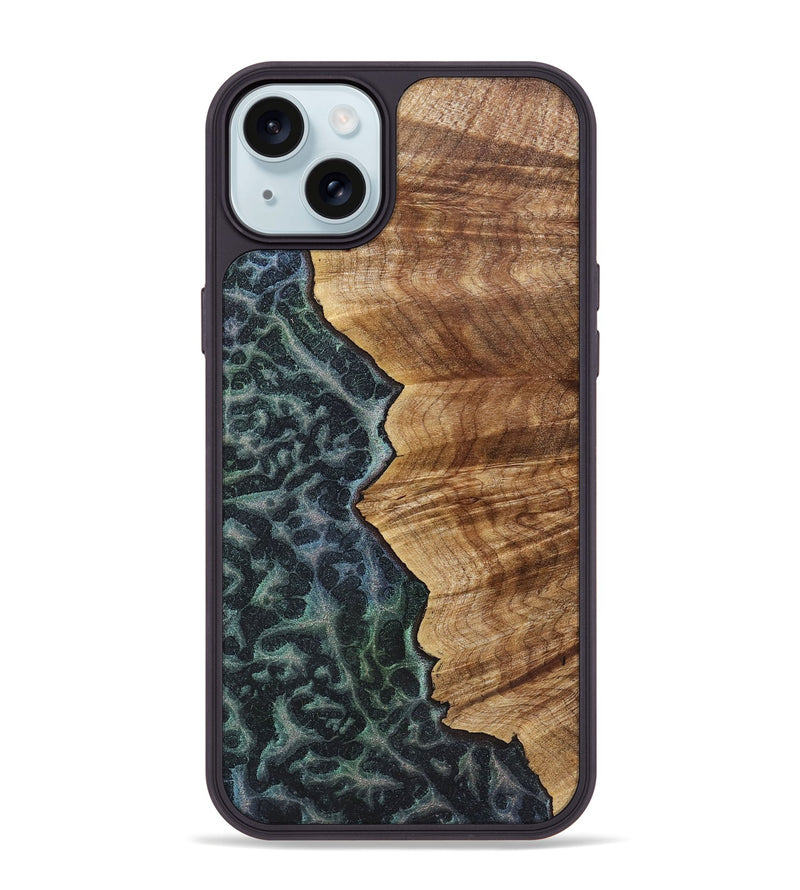 iPhone 15 Plus Wood+Resin Phone Case - Samuel (Static, 720290)