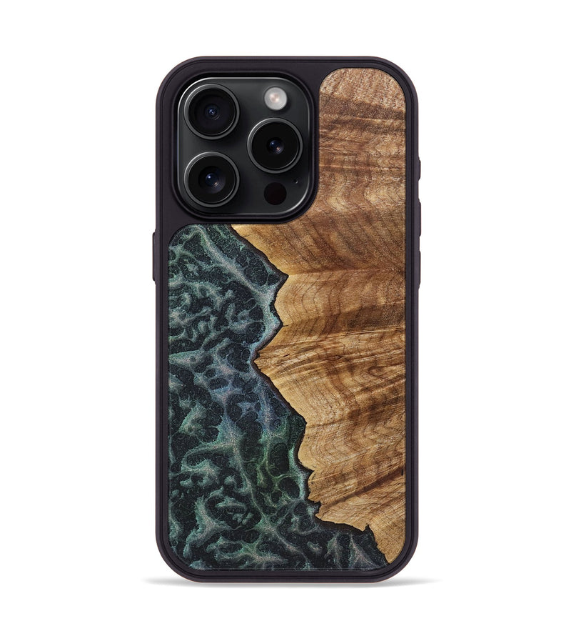 iPhone 15 Pro Wood+Resin Phone Case - Samuel (Static, 720290)