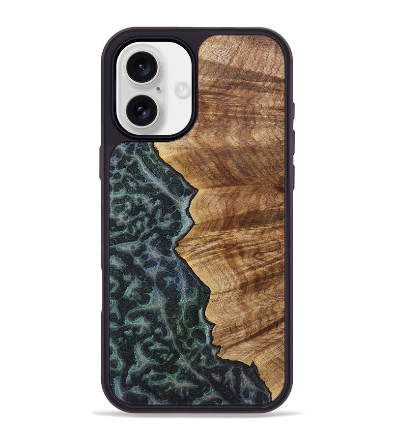 iPhone 16 Plus Wood+Resin Phone Case - Samuel (Static, 720290)