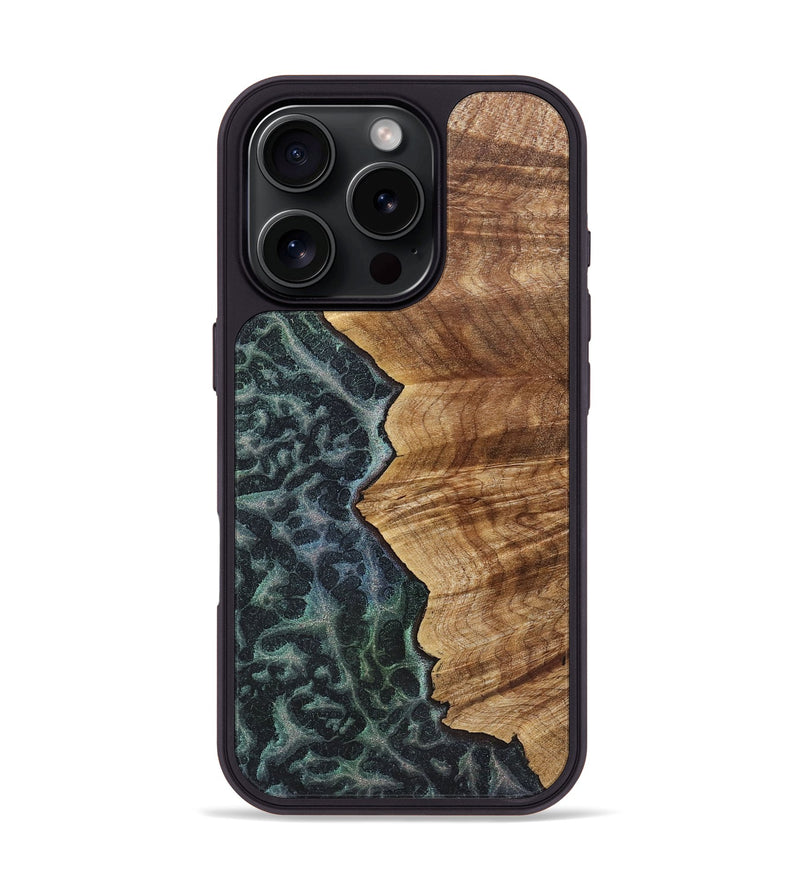 iPhone 16 Pro Wood+Resin Phone Case - Samuel (Static, 720290)