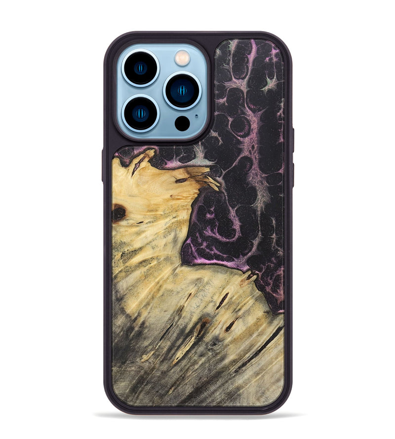 iPhone 14 Pro Max Wood+Resin Phone Case - Hallie (Static, 720291)