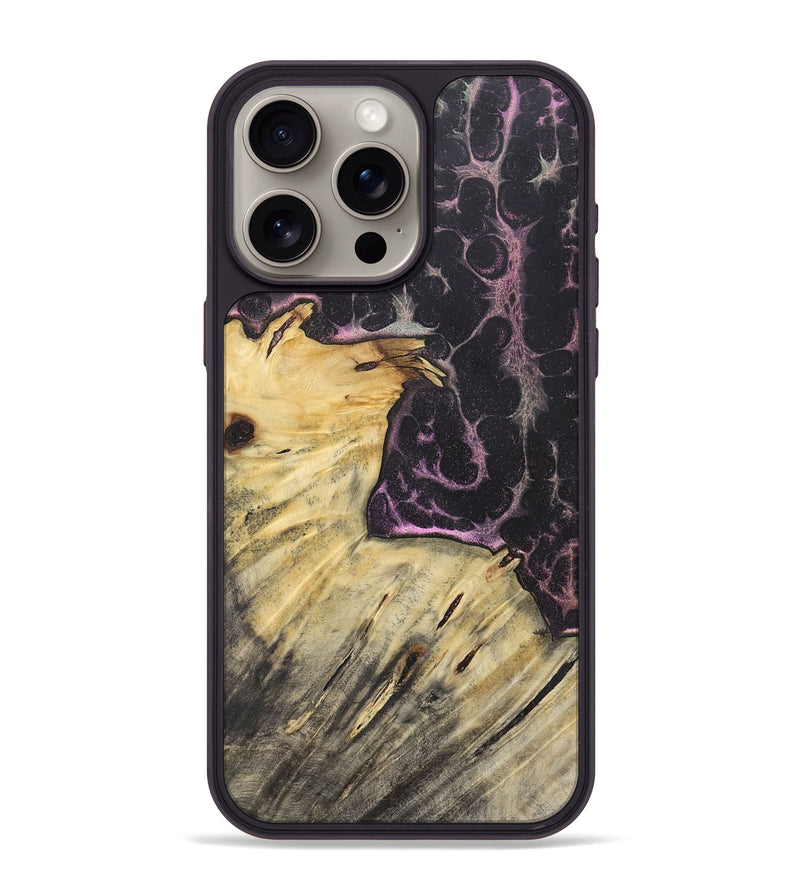 iPhone 15 Pro Max Wood+Resin Phone Case - Hallie (Static, 720291)