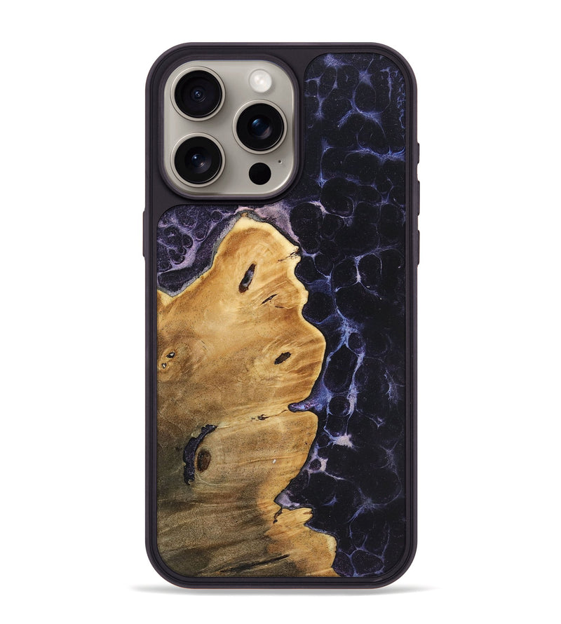 iPhone 15 Pro Max Wood+Resin Phone Case - Ezekiel (Static, 720293)