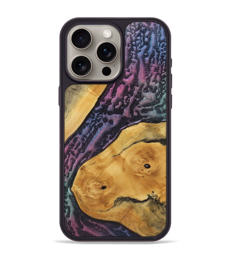 iPhone 15 Pro Max Wood+Resin Phone Case - Beckett (Static, 720294)