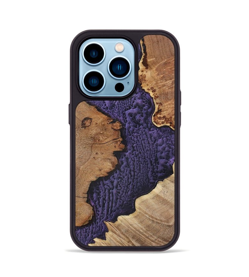 iPhone 14 Pro Wood+Resin Phone Case - Deneen (Static, 720295)