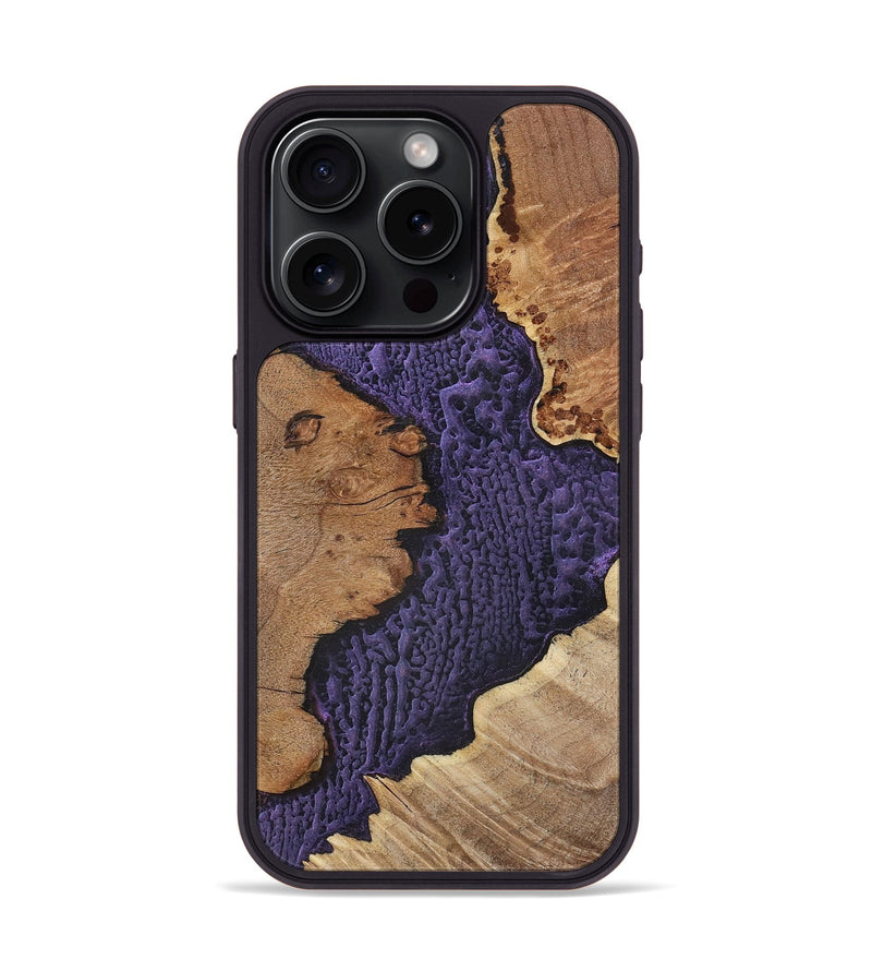 iPhone 15 Pro Wood+Resin Phone Case - Deneen (Static, 720295)