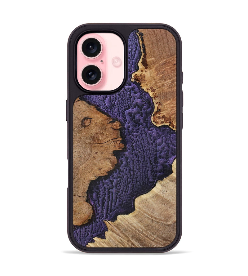 iPhone 16 Wood+Resin Phone Case - Deneen (Static, 720295)