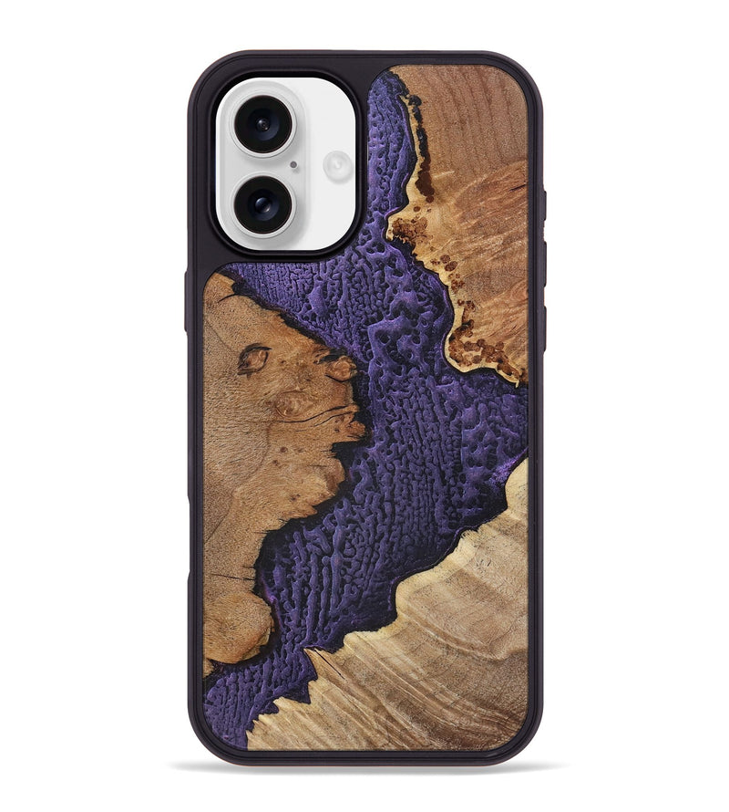 iPhone 16 Plus Wood+Resin Phone Case - Deneen (Static, 720295)