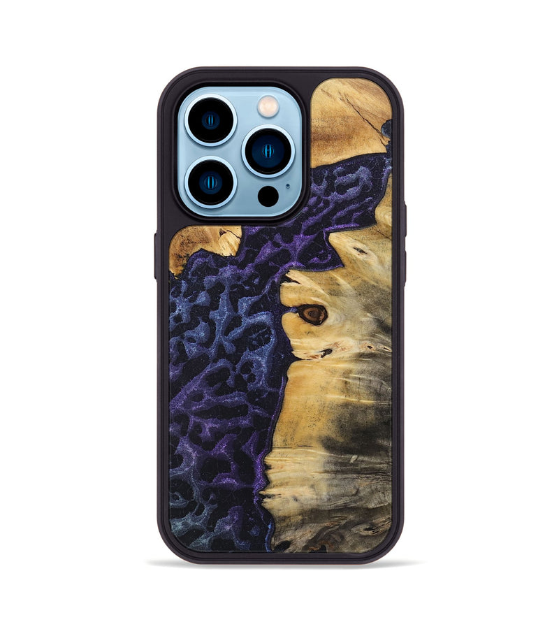 iPhone 14 Pro Wood+Resin Phone Case - Trisha (Static, 720296)