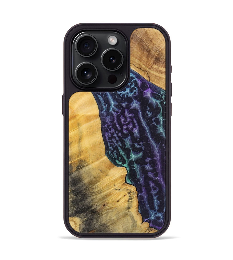 iPhone 15 Pro Wood+Resin Phone Case - Dionne (Static, 720298)