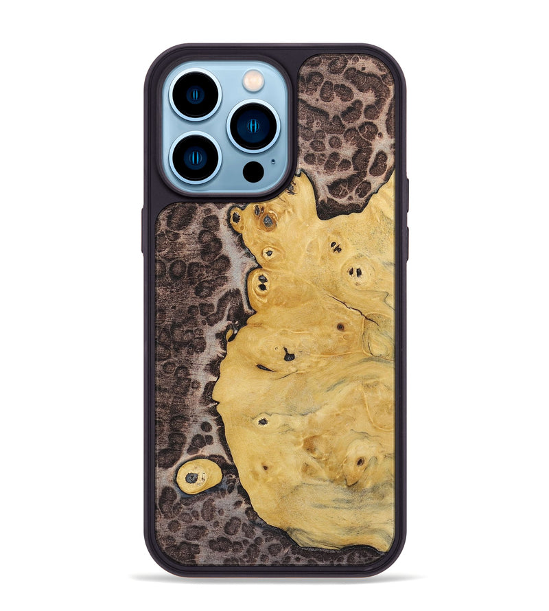 iPhone 14 Pro Max Wood+Resin Phone Case - Angelique (Static, 720300)