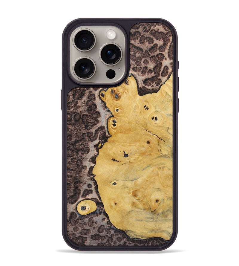 iPhone 15 Pro Max Wood+Resin Phone Case - Angelique (Static, 720300)